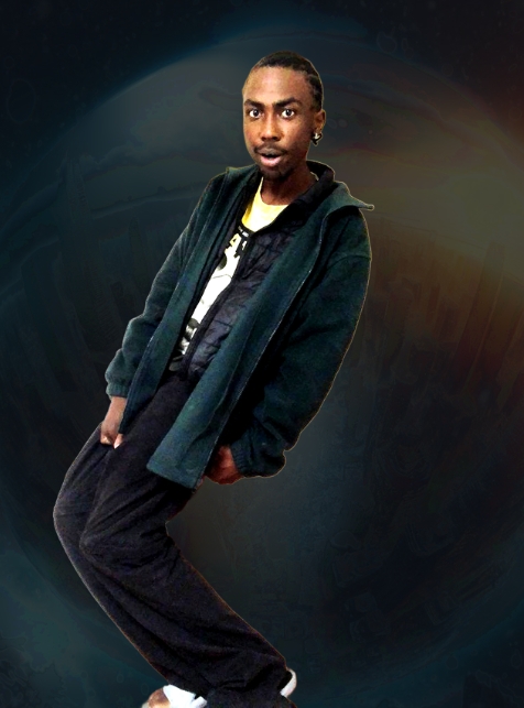 Person posing creatively